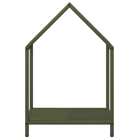 Brandhoutrek 40x25x60 cm koudgewalst staal olijfgroen 5
