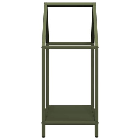 Brandhoutrek 40x25x60 cm koudgewalst staal olijfgroen 6