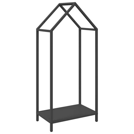 Brandhoutrek 40x25x90 cm koudgewalst staal zwart 2