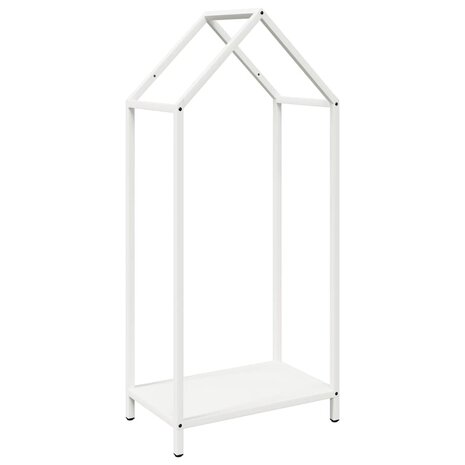 Brandhoutrek 40x25x90 cm koudgewalst staal wit 2