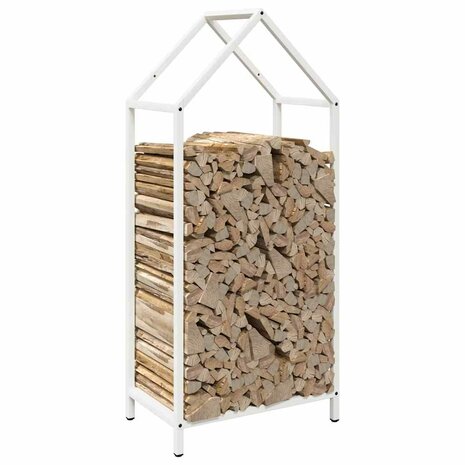 Brandhoutrek 40x25x90 cm koudgewalst staal wit 4