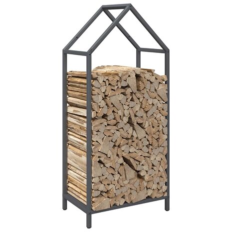 Brandhoutrek 40x25x90 cm koudgewalst staal antracietkleurig 4