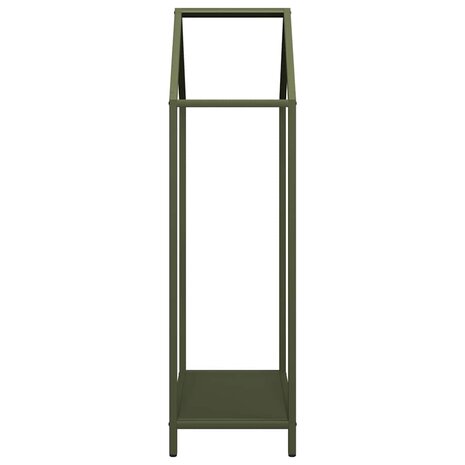 Brandhoutrek 40x25x90 cm koudgewalst staal olijfgroen 6