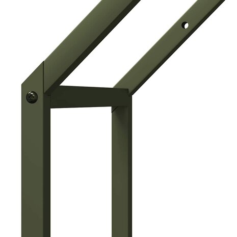Brandhoutrek 40x25x90 cm koudgewalst staal olijfgroen 7