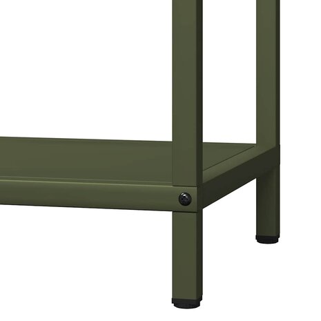 Brandhoutrek 40x25x90 cm koudgewalst staal olijfgroen 8