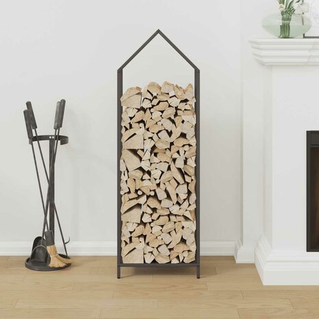 Brandhoutrek 40x25x120 cm koudgewalst staal zwart 3