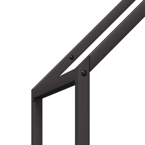 Brandhoutrek 40x25x120 cm koudgewalst staal zwart 7