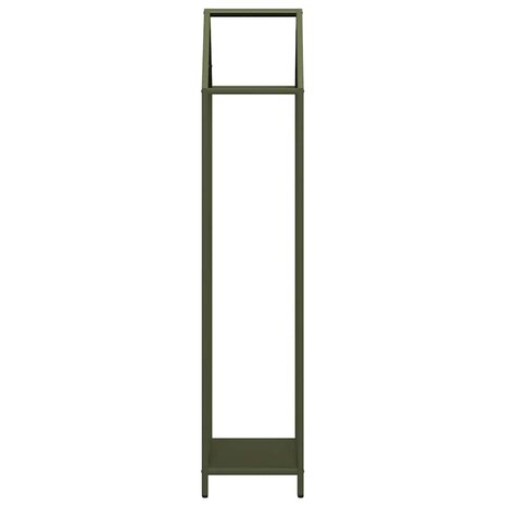 Brandhoutrek 40x25x120 cm koudgewalst staal olijfgroen 6