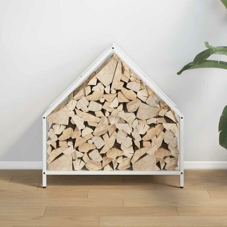 Brandhoutrek 60x25x60 cm koudgewalst staal wit 3