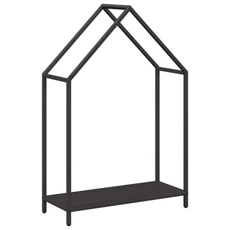 Brandhoutrek 60x25x90 cm koudgewalst staal zwart 2
