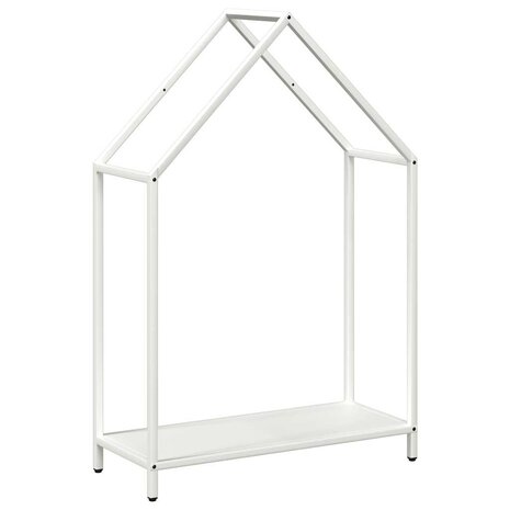 Brandhoutrek 60x25x90 cm koudgewalst staal wit 2