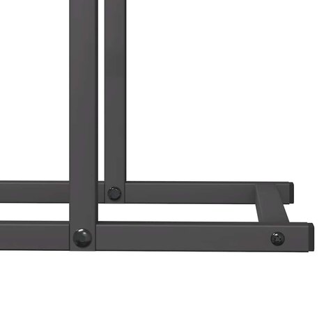 Brandhoutrek 50x25x60 cm koudgewalst staal zwart 8