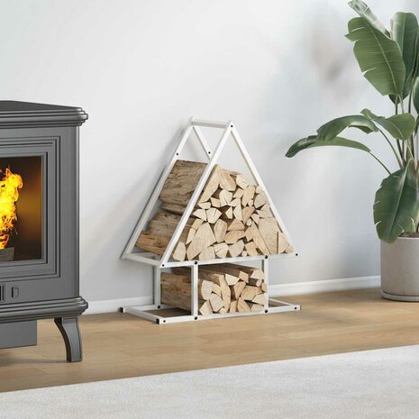 Brandhoutrek 50x25x60 cm koudgewalst staal wit 1