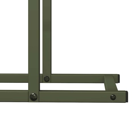 Brandhoutrek 50x25x60 cm koudgewalst staal olijfgroen 8