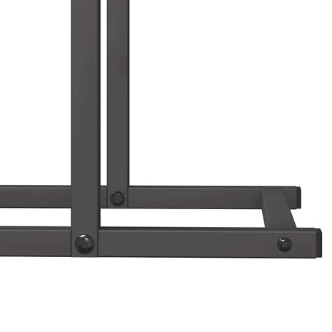 Brandhoutrek 80x25x90 cm koudgewalst staal zwart 8