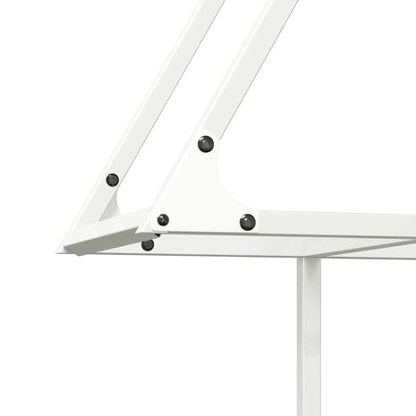 Brandhoutrek 80x25x90 cm koudgewalst staal wit 7