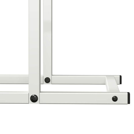 Brandhoutrek 80x25x90 cm koudgewalst staal wit 8