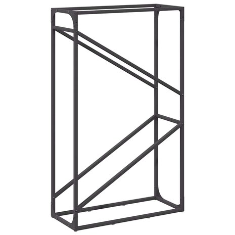 Brandhoutrek 60x25x100 cm koudgewalst staal zwart 2