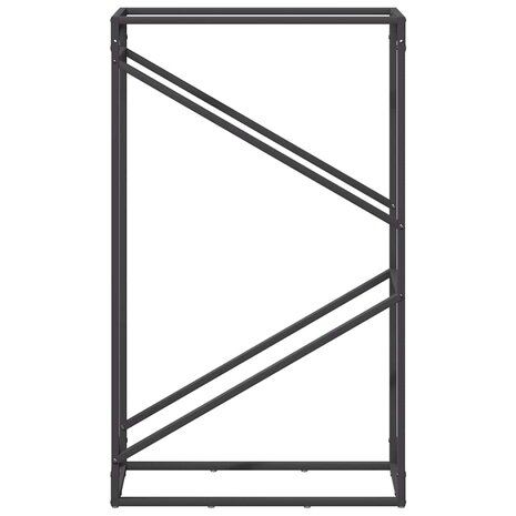 Brandhoutrek 60x25x100 cm koudgewalst staal zwart 5