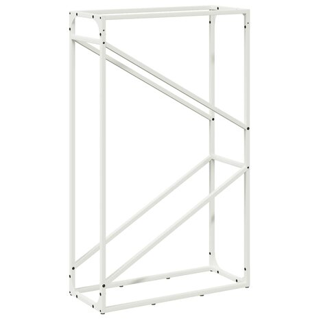 Brandhoutrek 60x25x100 cm koudgewalst staal wit 2