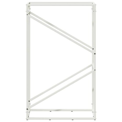 Brandhoutrek 60x25x100 cm koudgewalst staal wit 5