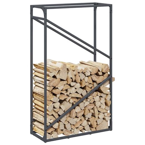 Brandhoutrek 60x25x100 cm koudgewalst staal antracietkleurig 4