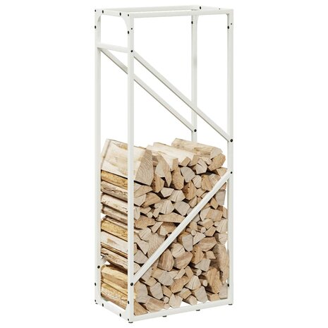 Brandhoutrek 40x25x100 cm koudgewalst staal wit 4