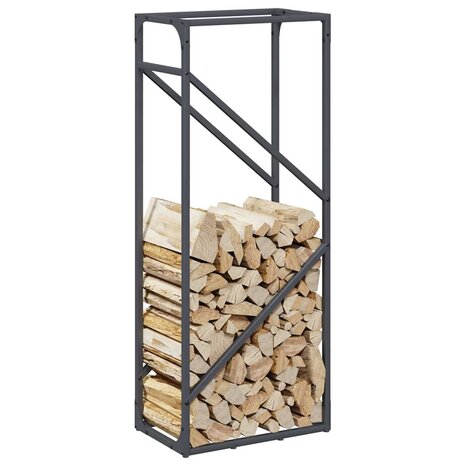 Brandhoutrek 40x25x100 cm koudgewalst staal antraciet 4