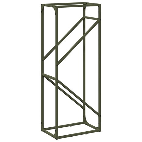 Brandhoutrek 40x25x100 cm koudgewalst staal olijfgroen 7