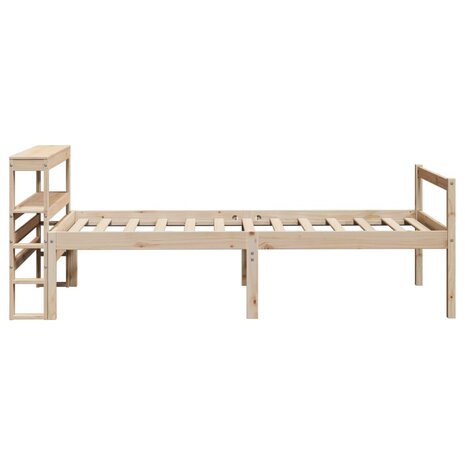 Seniorenbed met hoofdbord massief grenenhout 90x200 cm 5