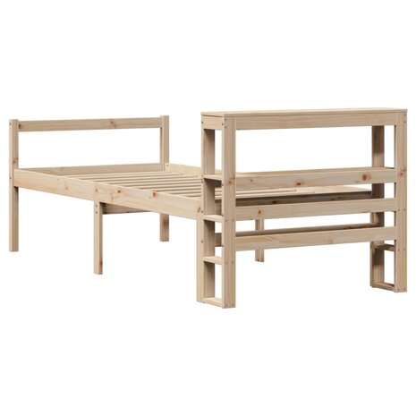 Seniorenbed met hoofdbord massief grenenhout 90x200 cm 6