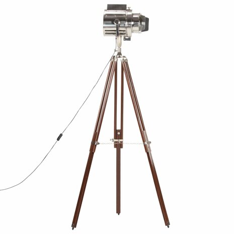 Vloerlamp driepoot 180 cm massief mangohout       3