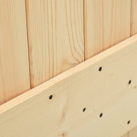 Schuifdeur met beslag 70x210 cm massief grenenhout 7