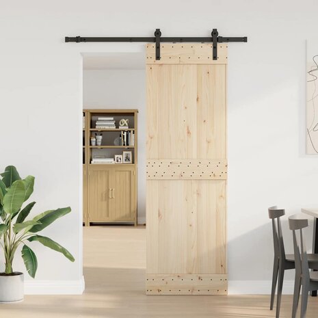 Doos met onderdelen voor schuifdeur 152,5 cm staal zwart 3