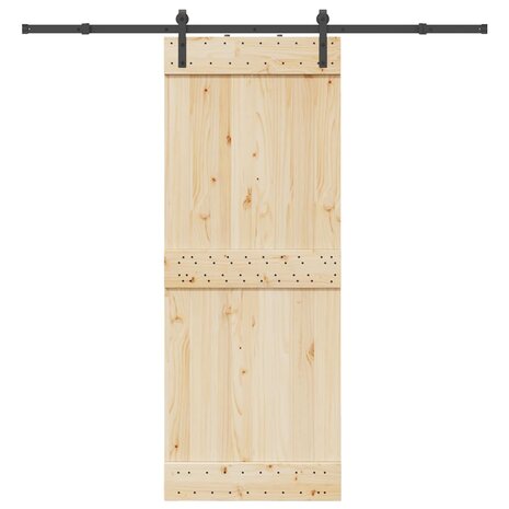 Doos met onderdelen voor schuifdeur 213,5 cm staal zwart 1