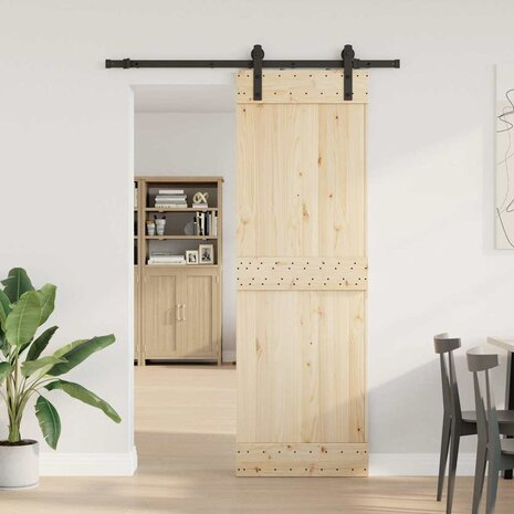 Doos met onderdelen voor schuifdeur 152 cm staal zwart 3