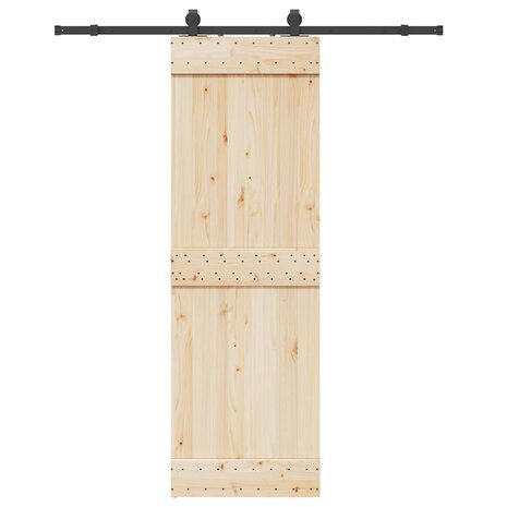 Doos met onderdelen voor schuifdeur 183 cm staal zwart 1