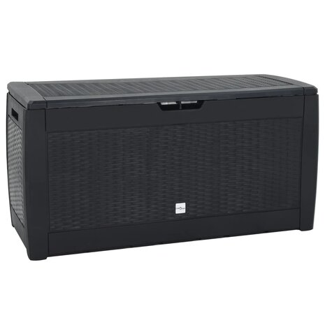 Tuinbox 119x48x60 cm polypropeen antracietkleurig 1