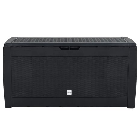 Tuinbox 119x48x60 cm polypropeen antracietkleurig 2