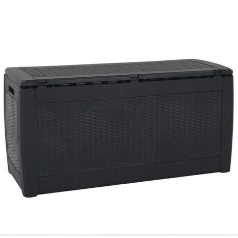 Tuinbox 119x48x60 cm polypropeen antracietkleurig 3