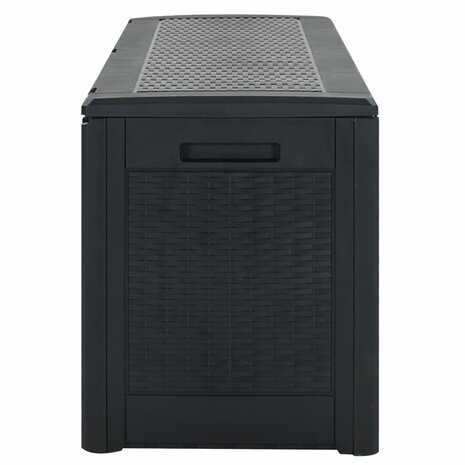 Tuinbox 119x48x60 cm polypropeen antracietkleurig 4