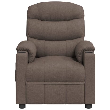 Massagestoel stof taupe 3