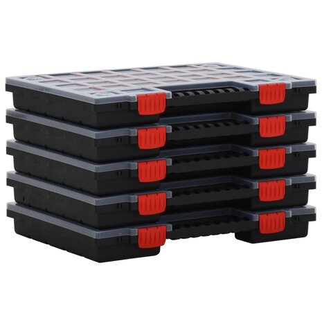 Assortimentsdozen 5 st 40x30x5 cm polypropeen 1