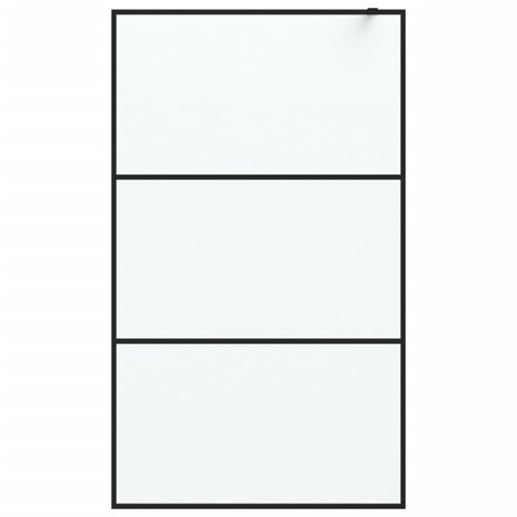 Inloopdouchewand 115x195 cm mat ESG-glas zwart 3