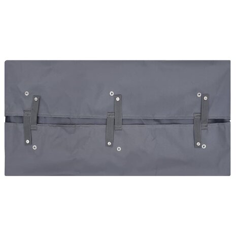 Tuinwagenvoering 81x41x40 cm stof donkergrijs 2