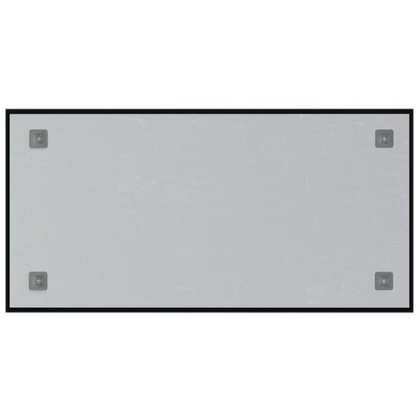 Magneetbord voor aan de wand 80x40 cm gehard glas zwart 4