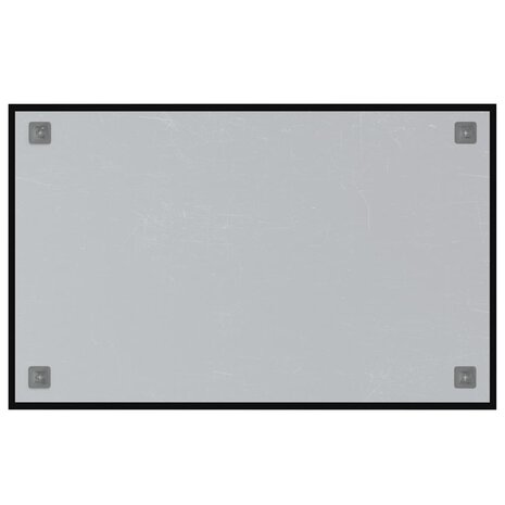 Magneetbord voor aan de wand 80x50 cm gehard glas zwart 4