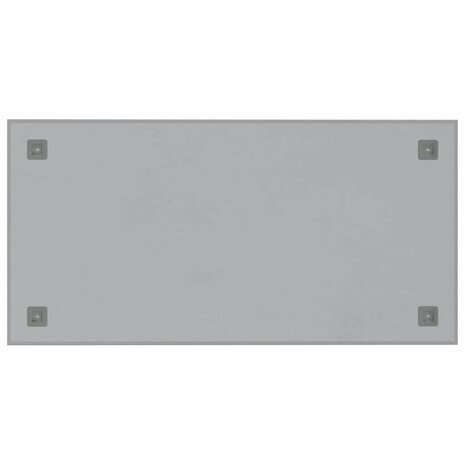 Magneetbord voor aan de wand 80x40 cm gehard glas wit 4