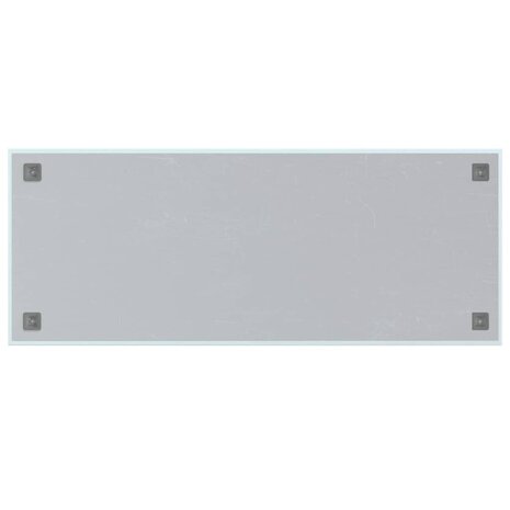 Magneetbord voor aan de wand 100x40 cm gehard glas wit 4
