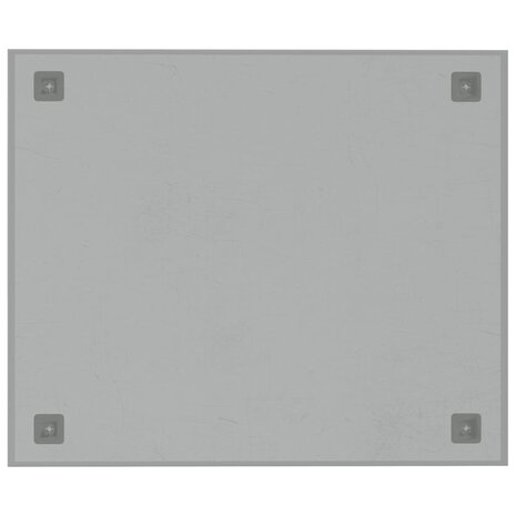 Magneetbord voor aan de wand 60x50 cm gehard glas wit 4